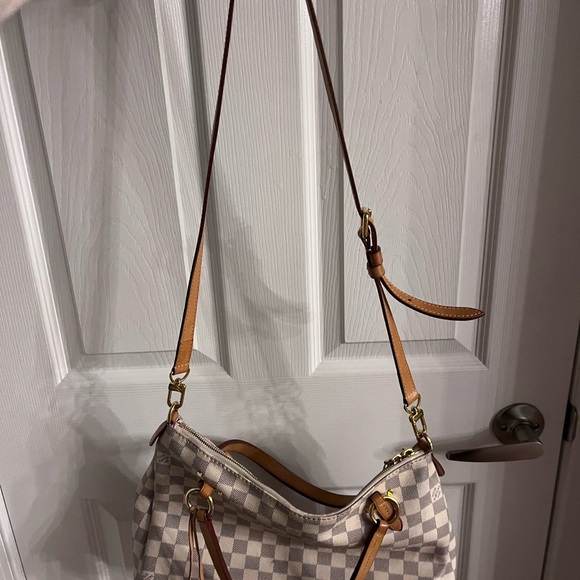 EXCLUSIVE & DISCONTINUED LOUIS VUITTON LYMINGTON DAMIER AZUR BAG - Picture 9 of 13